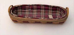 Longaberger Basket 2000 Century Celebration Plaid &Liner Harvest Blessings Exc! - Picture 1 of 8