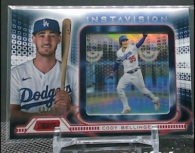 2021 Topps Stadium Club Cody Bellinger Instavision Red Foil /50 Dodgers - Image 1 of 2
