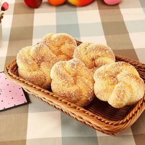 Wicker Woven Basket Bread Serving Tray Food Fruit Cosmetic Storage Organizer US - Picture 1 of 15