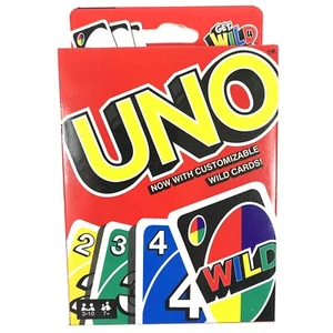UNO Kartenspiel Spielkartendeck mit anpassbaren Wild Cards von Mattel - Bild 1 von 6