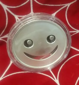 Emoji Simple Smiley Face ๐ 1 Oz 999 Silver Round 70,710 Mintage ๐๐๐ - Picture 1 of 5