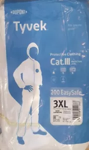 10 Stück Dupont Tyvek Schutzanzug Gr 3XL Lackierer Maler 200 EasySafe Cat III - Bild 1 von 4