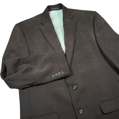 Blazer Lauren Ralph Lauren Para Hombre Talla 40R Marrón Imitación Gamuza Abrigo Deportivo COMO NUEVO Foto 1 de 4