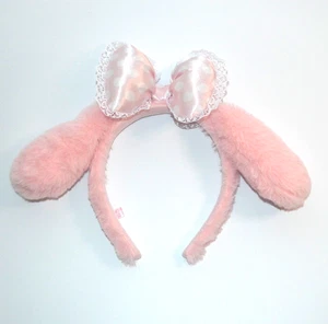 Sanrio My Melody Pink Fuzzy Headband with Satin Bow Kids Size Japan Exclusive - Picture 1 of 5