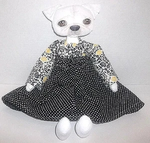 BLANK Doll Body, Primitive Unfinished Cloth Fabric Doll Making Supply Craft, Dog - Picture 1 of 7