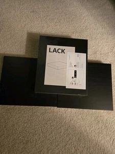 Ikea Lack Black 11 3/4" x 10 1/4" SET OF 3 - Picture 1 of 4