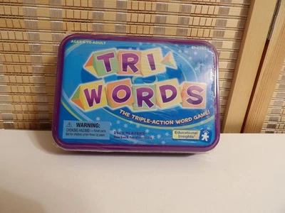 Tri-Words Game in Tin Case by Educational Insights Ages 6-Adult - Factory Sealed - Image 1 of 3