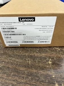 Lenovo Thinkpad Universal USB-C Dock 40AY0090US LDA-KP - Bild 1 von 2