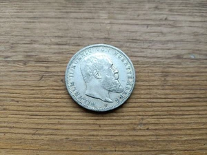 3 Mark Württemberg Willhelm II 1910 F Silber (J.175) - Bild 1 von 2
