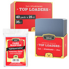 1 Case 1000 CBG Brand 3 x 4 Toploaders Holders & 1,000 Card Soft Sleeves