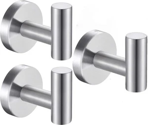 3 Pezzi Ganci Resistenti in Acciaio Inox per Bagno, Camera da Letto, Cucina (SUS 304) - Foto 1 di 9
