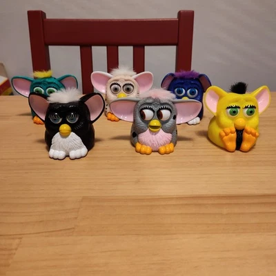 Furby McDonalds Happy Meal Toy 1998 Colección Lote de 6 tal cual Foto 1 de 4