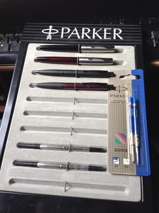 4 Parker Schreibgeräte aus der Modellserie Frontier + Extra Minen - Bild 1 von 11