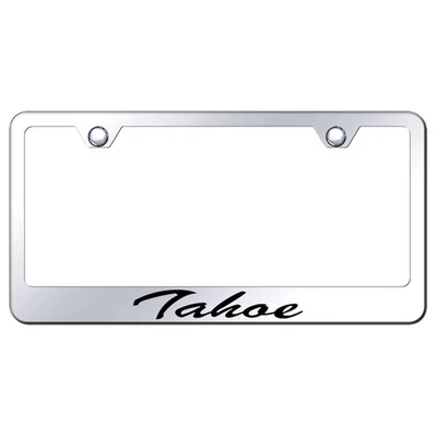 Nome de script no quadro de placa de licença de aço inoxidável para Chevrolet Tahoe - Imagem 1 de 3