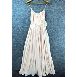 Vintage Golden Rose Collection Dress Large Pink Pleated Babydoll Romantic 60s - Picture 1 of 7