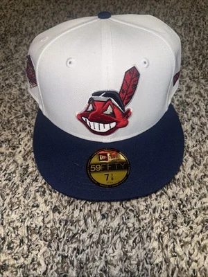 New Era Cleveland Indians Wahoo Dos Tonos Verde Bajo Talla 7 7/8 1997 Serie Mundial Foto 1 de 3