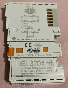 Beckhoff EL3024 EtherCAT Terminal, 4-channel Analog 4-20 mA (NEW, NO BOX) - Picture 1 of 4