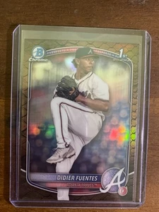 2025 Bowman Chrome Didier Fuentes Reptilian Refractor Atlanta Braves - Bild 1 von 2