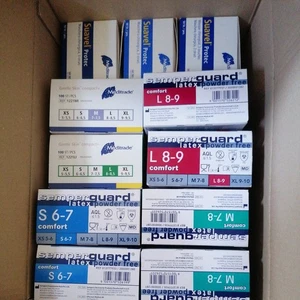800 Latex Handschuhe zB Semperguard, latex, puderfrei , Gr S, M, L +Mundschutz - Bild 1 von 2
