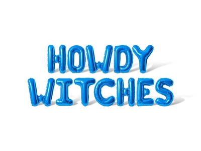 HOWDY WITCHES Letra Globo Banner - Hágalo usted mismo Halloween Fiesta Suministro Decoraciones Foto 1 de 4