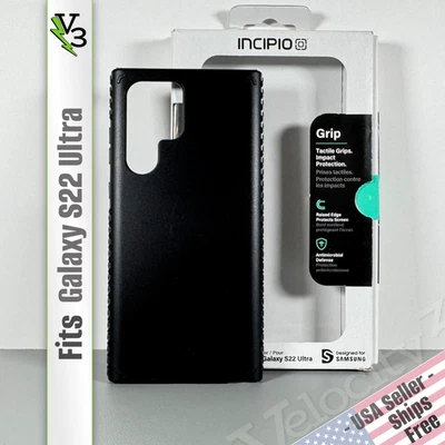 INCIPIO Case for Galaxy S22 Ultra - Black Tire Tread | Sleek & Smooth | USED - Image 1 of 4