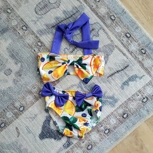 Traje de baño sin marca para bebés niñas fruta y lazo talla 90 (se adapta como un 6-12 m) - Imagen 1 de 9