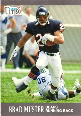 1991 Fleer Ultra - Brad Muster #158 - Bears - Image 1 of 2