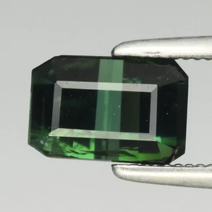💎 1.41ct 7x4.8mm Octagon Natural Green Tourmaline - Unheated, Africa Gemstone - Picture 1 of 4