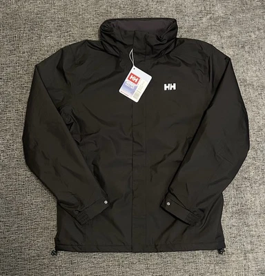 NEW Helly Hansen Mens Jacket Utility Black Size L Dubliner Waterproof Hooded - Image 1 of 4
