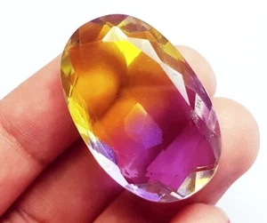 Doublet Alexandrite Oval Shape 47.70 Ct CERTIFIED Loose Gems With Free Gift - Picture 1 of 7