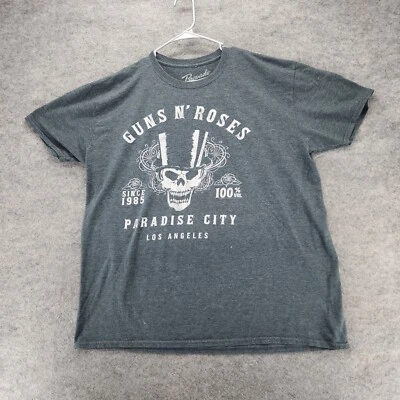 Camisa Guns N Roses Para Hombre XXL Bravado Manga Corta Gris Paradise City Foto 1 de 4