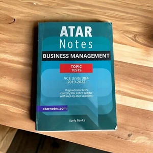 Atar Notes Business Management Topic Tests VCE Units 3&4 3 4 Solutions Karly - Picture 1 of 2