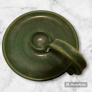 Grüner Keramik Kerzenhalter Phyllis signiert Kunst ein Griff Keramik Kerzenhalter - Bild 1 von 22