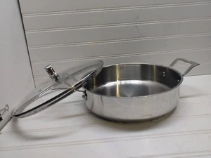 Emeril 3Qt Copper Core Stainless Sauté Stock Pot Saucepan Casserole & Lid - Picture 1 of 7