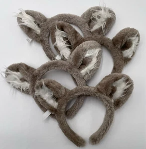Great Wolf Lodge Wolf Ears Headbands Set of 4 Standard Fuzzy Unisex Animal - Picture 1 of 3