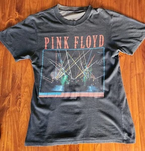 Vintage Pink Floyd Tee Small Gilmour Waters Live Concert Music Black 80s - Picture 1 of 10