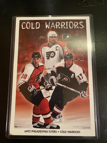 Philadelphia Flyers Eric Lindros John LeClair Costacos Mini promo Poster MInt Cover