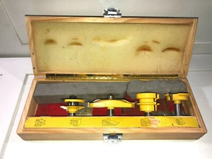 4Pcs Stile Rail Shank Drawer Lock Router Bit Set C3 Carbide Tipped Woodworking - Foto 1 di 8