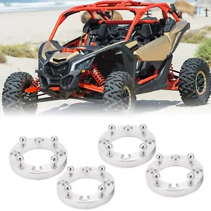4PCS 1.0" 4x137 110mm Wheel Spacers For 2017-2025 Can-Am Maverick X3 / Max - Picture 1 of 7