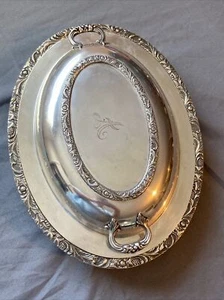 Wilcox Beverly Manor ovale Silberplatte mit Deckel 7062 - Bild 1 von 7