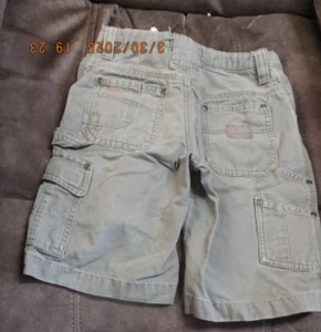 Columbia Shorts Size 8 Youth Carpenter Tan Khaki Cargo Adjustable Waist Pockets+ - Picture 1 of 10