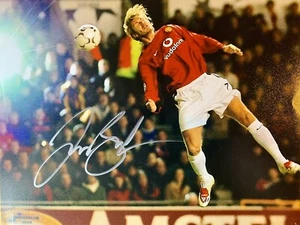 David Beckham Autographed Signed 8X10 Color Photo Manchester United COA GAA - Picture 1 of 3