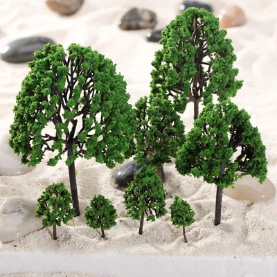11pcs Assorted Trees Model Train Garden Park Scenery Layout Diorama O Scale 1:50 - Image 1 of 4