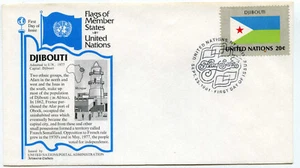United Nations #350 Flag Series 1981, Dschibuti, Aristocrat Cachets FDC - Bild 1 von 1