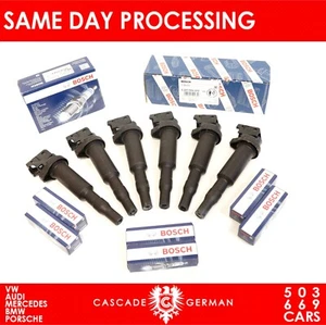 6x Nuevo Bosch BMW Direct Bobinas y Bujías Kit E82 E90 E92 128i 328i - Imagen 1 de 2
