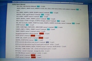 Husqvarna Stihl John Deere Dolmar Homelite Wright Bedienungsanleitung Handbücher Teile - Bild 1 von 22