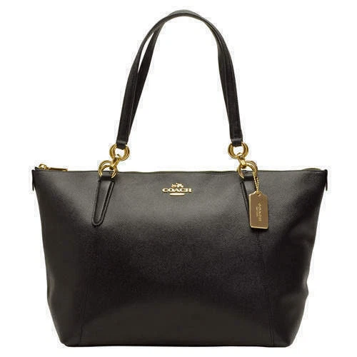 COACH F57526 Ava Tote Crossgrain Leather Handbag - Chalk