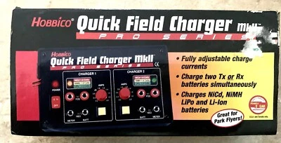 Hobbico Quick Field Charger MkII Pro Series Charges NICd NiMH LiPo HCAP0290 - Image 1 of 4