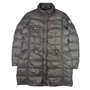 Moncler Romarin Long Down Filled Parka Jacket Grey - Picture 1 of 9