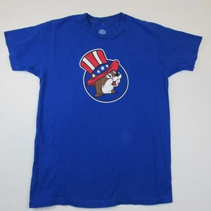 Buc-ee's Unisex M Beaver USA 4Th Of July Blue Freedom Ringing Uncle Sam Shirt - Picture 1 of 5
